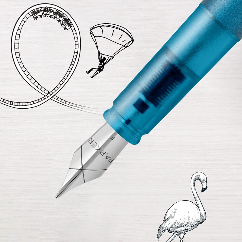 Parker Vector XL Fountain Pen | Metallic Teal Lacquer on