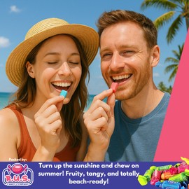 Fruit Chews Candy – Assorted Fruity Flavors – Individually Wrapped (70 Pieces) – Bulk 1 lb Bag – Soft & Chewy Taffy Candy – Party Favors, Office, Pinata (1 Pound, Fruit Chew Taffy)