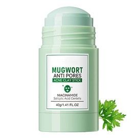 ARCHIDATE Mugwort Clay Mask Stick, Mugwort Anti Pores & Acne Clay Mask, Deep Cleansing Pore Mask for Reduec Excess Oil, Balance Skin Water and Oil, Calm Skin, Mugwort Clay Mask Moisturize Nourish Skin