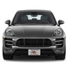 Fastasticdeals Metal Insert License Plate Frame Black and White British
