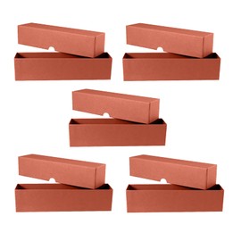 Guardhouse Single Row Storage Box for 2 x 2 Paper Staple Coin Holders in Quarter Orange Bundle of 5