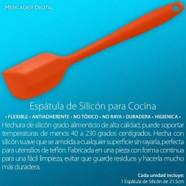 Mercader Digital Miserable De Silicón Cocina Repostería 21.5cm Pala Espátula
