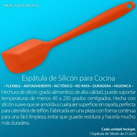 Mercader Digital Miserable De Silicón Cocina Repostería 21.5cm Pala Espátula