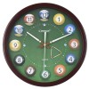 OSTAR Big Large Pool Ball Wall Clock, Battery Operated, Cue