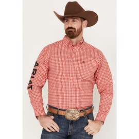 ARIAT Men's Pro Series Team Saul Classic Fit Shirt, Red