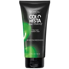 Loreal Colorista One Day Hair Color Makeup Wash Out ~ #NEON GREEN 100