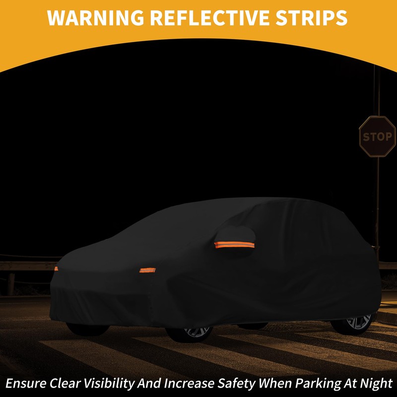 Partuto All-Weather Waterproof Car Cover - UV-Resistant Outdoor Full Exterior