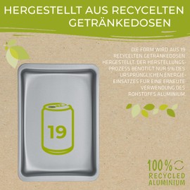 Berndes b.green Aluminium Recycled Oven Baking Dish 29 x 25 cm Non-Stick Coating