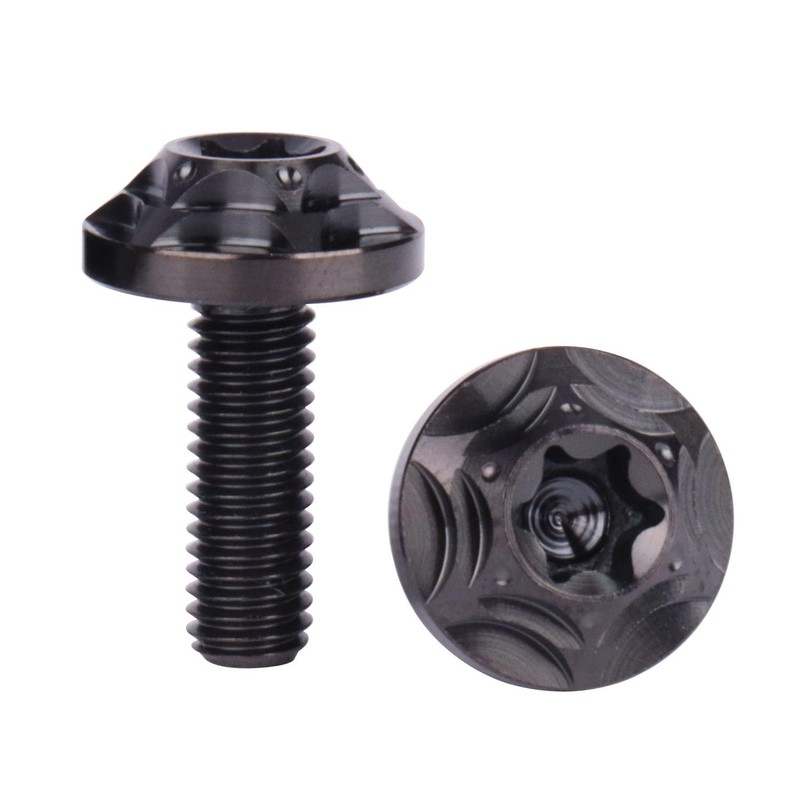 UHDFBDHF 4Pcs Titanium M5x10 15 20mm Torx Head Bolt T30