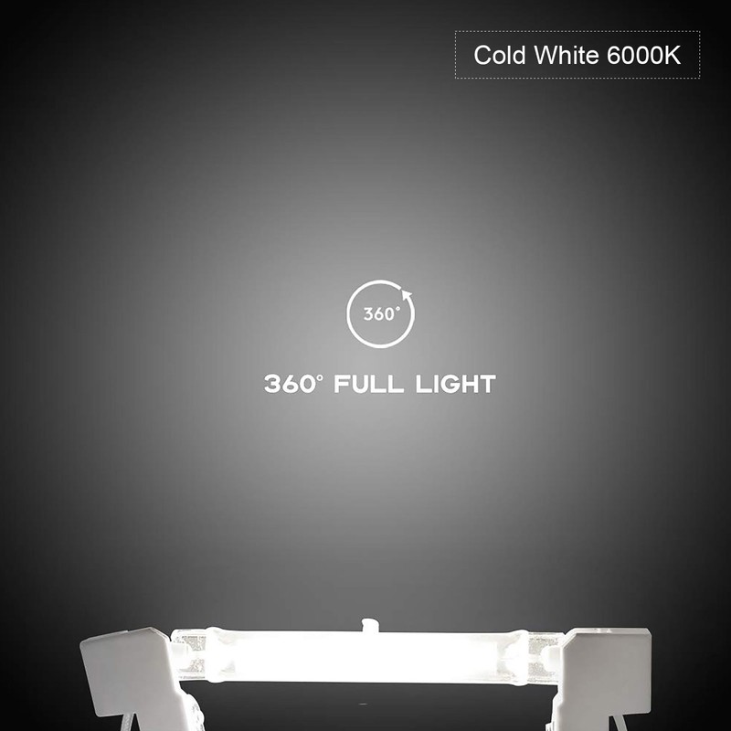 2Pcs R7S COB Bulb 5W 78mm Highlight Double Ended Flood