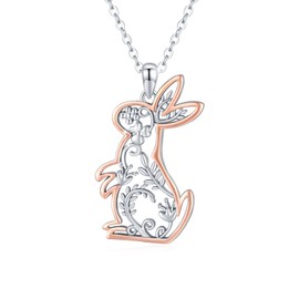 OHAYOO Animal Necklace for Women 925 Sterling Silver Cute Animal Pendant Necklace Animal Jewelry for Women, Sterling Silver, No Gemstone