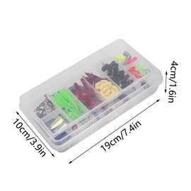 120PCS Fishing Lures Accessories Set, Mixed Tackle Floating Fishing Lures Hook Fishing Accessories Kit Set with Storage Box, Metal Fishing Lures Spinner Baits Fish Treble Hooks Tackle