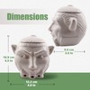 Kwirkworks Spooky Dracula Garlic Pot - Unique Ceramic Container with