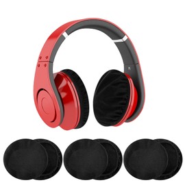 Tyqour Pack of 6 Ear Pads Covers Black Stretchy Washable Headphone Covers Headphone Protective Cover Headset Ear Pads for Gym Gaming, Suitable for Ear Pads from 9 to 11 cm