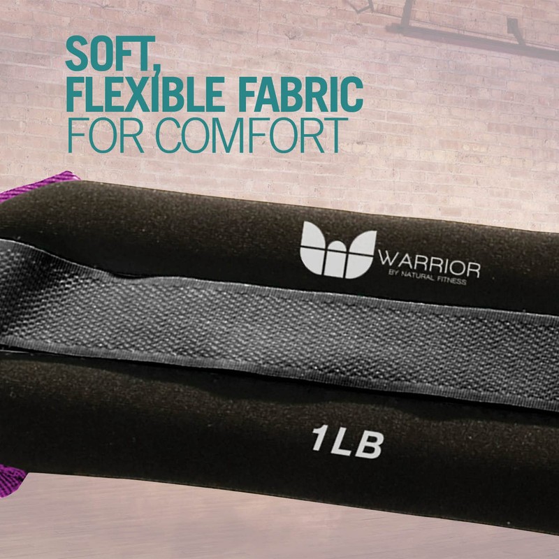 WARRIOR Ankle/Wrist Weights - 2 lb Pair (1 lb Each)