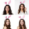 Women’s Cute Rabbit Ears Headband, Soft Plush Bunny Hairband, Christmas