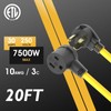 TOOLIOM 30A 10AWG 20FT Welder Extension Cord 6-50P to 6-50R
