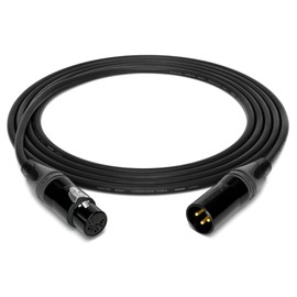 enoaudio Mogami 2534 Quad Professional Studio Cable Balanced Microphone | Neutrik Gold XLR Female - XLR Male | HiFi, Black, 7.0 m