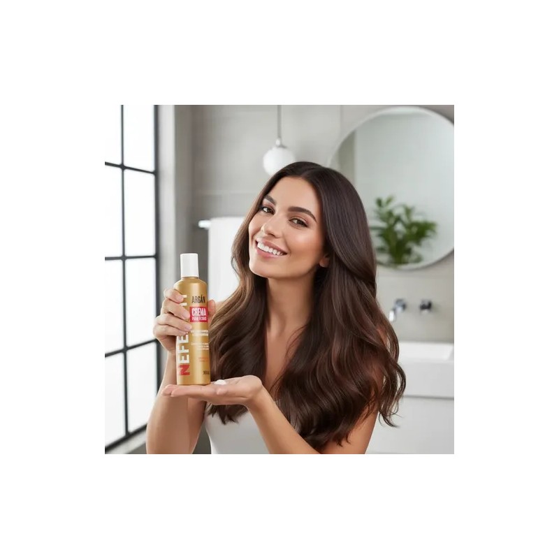 Nefertiti Argán Crema Para Peinar 300ml - 1 Pieza