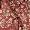 wowfabric4less123 Ruby Red Gold Green Upholstery Jacquard Brocade Fabric 54”