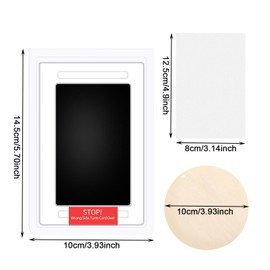 AYNKH Baby Handprint and Footprint Set, 2 Clean Touch Ink Pads, 4 Imprint Cards, 2 Hanging Plates and Ropes, Pet Dogs, Cats, Paw Print, Family Keepsakes