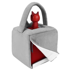 Toniebox Pouch with Protective Case for Tonies Volume Button, Drop-Proof and Dust-Proof, Storage Bag for Toniebox, Gift Boys 3-5 Years, Grey