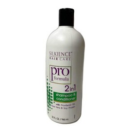 Silkience Pro Formula 2 in 1 Shampoo & Conditioner 32 Fluid Ounce, Provitamin B5, Aloe Vera & Soy Protein Cruelty Free, Single Bottle
