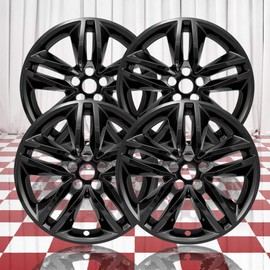 Brighter Design Set of 4 Chrome 5 Double Spoke 18" Wheel Skins for 2015-2017 Ford Edge