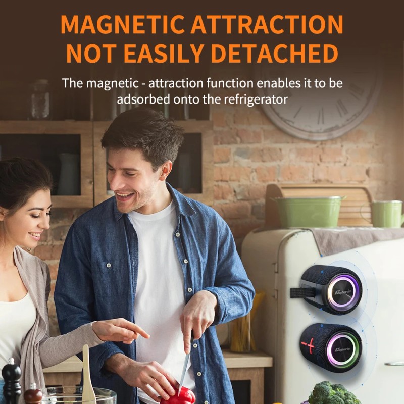 2 in 1 Portable Split Wireless Speaker, IPX6 Waterproof Magnetic