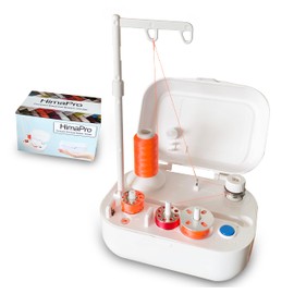 HimaPro Compact Electrical Bobbin Winder - Portable Automatic Bobbin Winder with USB-C Port and Cables - Compatible with All Major Bobbin Types Including Style A, M, L, Husqvarna, Class 15, 15J, 66