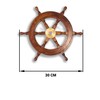 Classic Ship's 6 Spoke Wooden Wheel