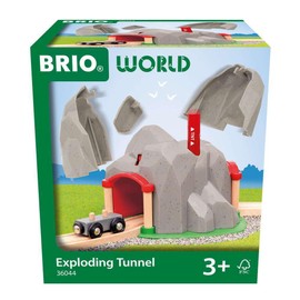BRIO World - 36044 Tunnel with Blast Function - Train Set for Children from 3 Years, Toys from 3 Years