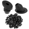 QWORK 45 Degree Rubber Grommets for Cable Railing - 100