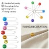 Ruidee 30 Pcs Diaper Pins Cute Smile Face Nappy Pins