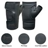 Wheelchair Cow Hide Leather Fingerless Full Open Easy Adjustable Palm