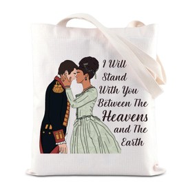 KUIYAI TV Show Merchandise Tote Bag Charlotte And George Inspired Shoulder Bag Romantic Couple Gift Historical Drama Gift For Fans (WillStandEarthTote)