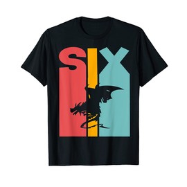 6th Birthday Dragon Children 6 Years Old T-Shirt