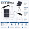 Solar Rechargeable LED Bulb for Outdoor Use – Portable Hanging