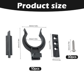 WENJION Sockelleiste Küche Clips Set 32-36mm – Schnellputzprofil Clips mit Schrauben für Küchensockel Befestigung, Verstellbare Sockelhalterung für Möbel und Küchenfüße, 1 Set Montagehilfe
