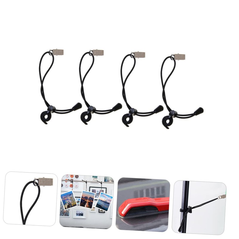 KICHOUSE 4pcs Backdrop Clips for Photography Non- Clothes Pegs for
