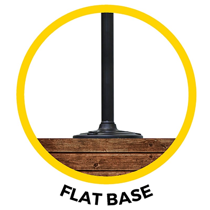 Gama Sonic Baytown Solar Lamp Post, Black Outdoor Durable with