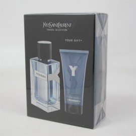 Yves Saint Laurent Y for Men by Yves Saint Laurent 2 Pc Set: 3.3 oz EDT Spray & 1.6 oz Shower Gel