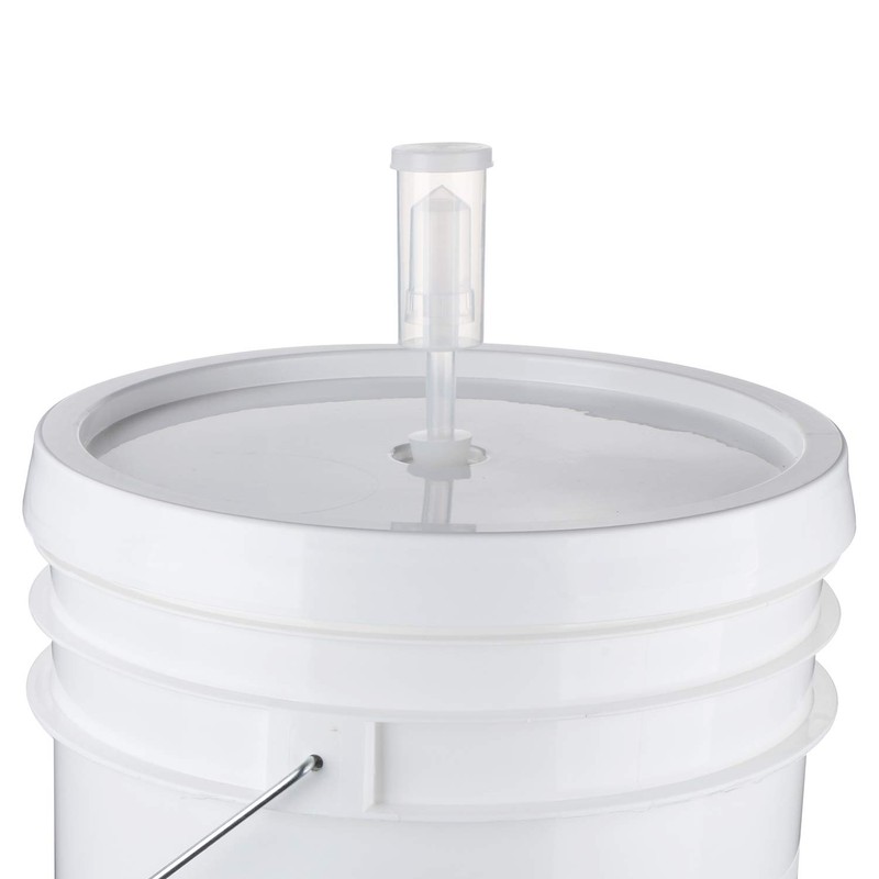 U.S. Solid 2-Pack Plastic Fermenter - 6.5 Gallon Food-Grade Fermenting