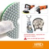 BGTEC 100 mm Wet Diamond Polishing Pads Set 6 Pieces