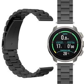 GIOPUEY Strap Compatible with Suunto Ocean, Stainless Steel Bracelet [Wear-Resistant] [Stylish] Replacement Strap - Black