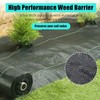 Broadfashion 01 Weed Barrier Landscape Fabric Heavy, Black