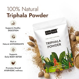 Kapiva Triphala Powder 397g | Ayurvedic Herbal Powder Blend | Amla, Haritaki & Bibhitaki | Vegan & Non-GMO | Daily Wellness & Digestive Support