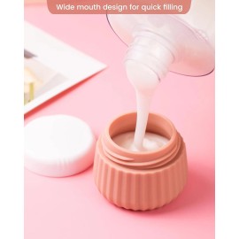 Mrsdry 4-Pack Travel Containers TSA Approved Silicone Jars with Bag