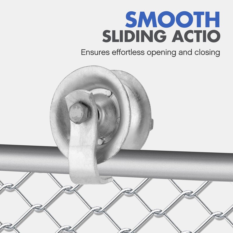 SPARKWHIZ Sliding Gate Rollers for 1 5/8" Pipe Track, 5"