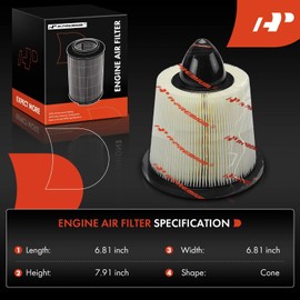 A-Premium 2-PC Engine Air Filter Compatible with Ford Explorer 1995-1997, Ranger 1995-1998, Escort 1997-2003, Windstar 1996-2003 & Mazda B2300 1995-1997, B2500 1998, B3000, B4000 & Mercury Tracer